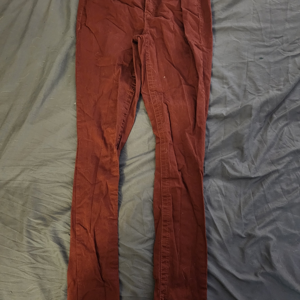 Seven 7 Women’s Rust Color Tummyless High Rise Skinny Jeans Sz 4